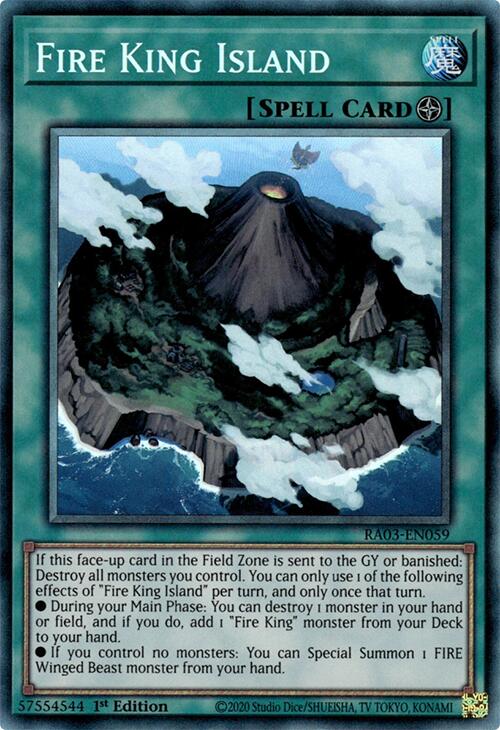 Fire King Island (CR) [RA03-EN059] Prismatic Collector's Rare | Rock City Comics
