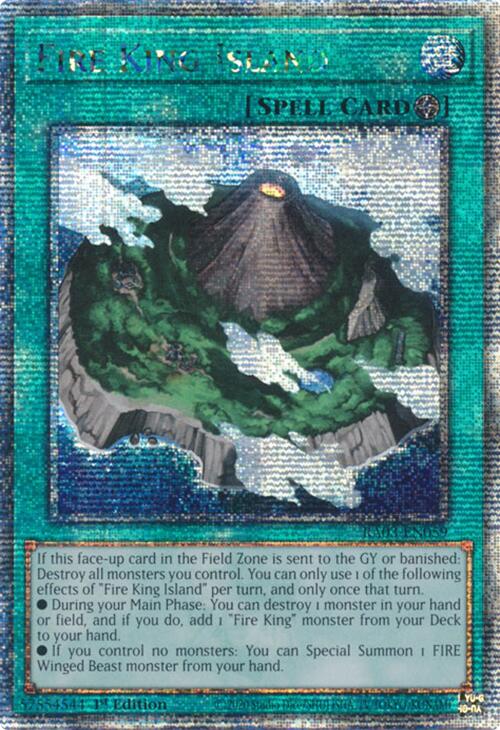 Fire King Island (Quarter Century Secret Rare) [RA03-EN059] Quarter Century Secret Rare | Rock City Comics