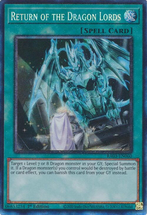 Return of the Dragon Lords (CR) [RA03-EN060] Prismatic Collector's Rare | Rock City Comics
