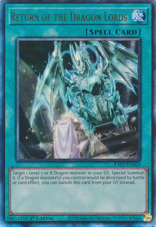 Return of the Dragon Lords (UTR) [RA03-EN060] Prismatic Ultimate Rare | Rock City Comics