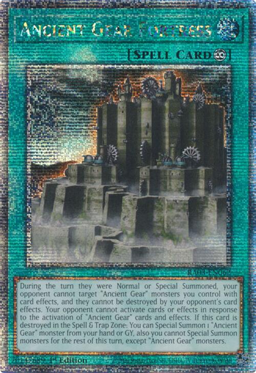 Ancient Gear Fortress (Quarter Century Secret Rare) [RA03-EN062] Quarter Century Secret Rare | Rock City Comics