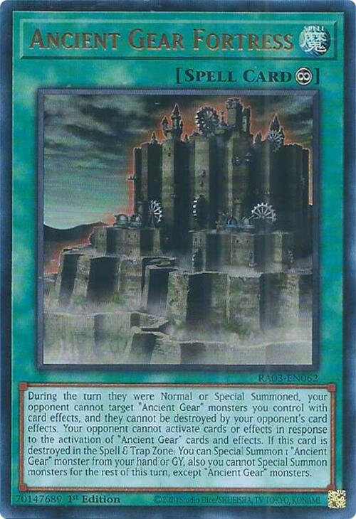 Ancient Gear Fortress (UR) [RA03-EN062] Ultra Rare | Rock City Comics