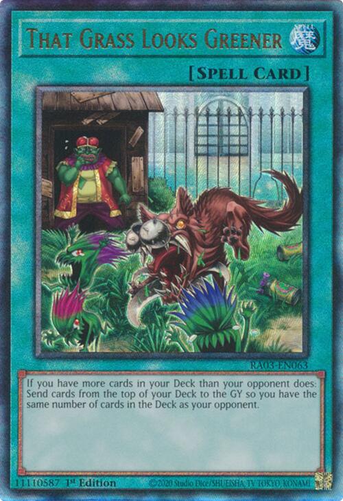 That Grass Looks Greener (UTR) [RA03-EN063] Prismatic Ultimate Rare | Rock City Comics