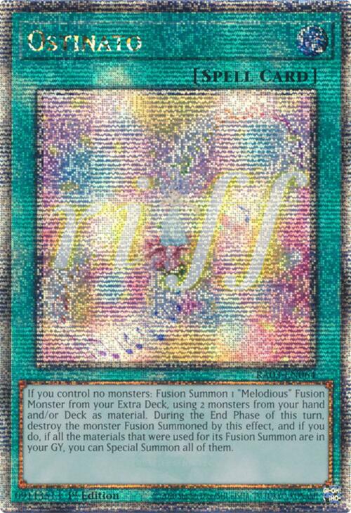 Ostinato (Quarter Century Secret Rare) [RA03-EN064] Quarter Century Secret Rare | Rock City Comics