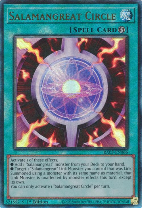 Salamangreat Circle (UTR) [RA03-EN066] Prismatic Ultimate Rare | Rock City Comics