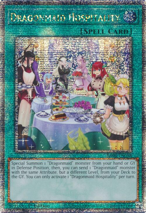 Dragonmaid Hospitality (Alternate Art) (Quarter Century Secret Rare) [RA03-EN068] Quarter Century Secret Rare | Rock City Comics