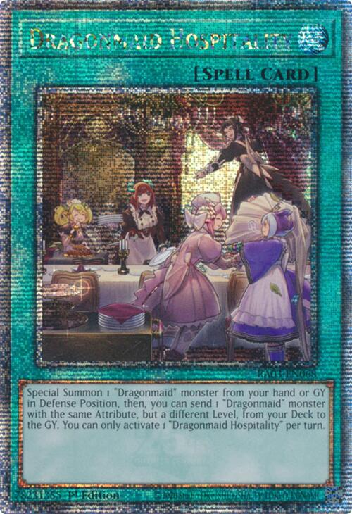 Dragonmaid Hospitality (Quarter Century Secret Rare) [RA03-EN068] Quarter Century Secret Rare | Rock City Comics