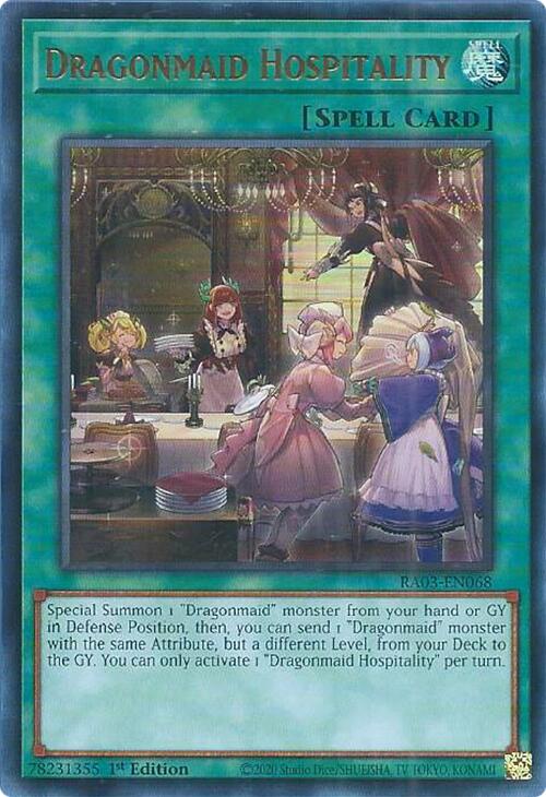 Dragonmaid Hospitality (UR) [RA03-EN068] Ultra Rare | Rock City Comics