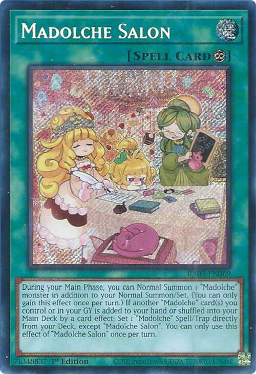 Madolche Salon (Secret Rare) [RA03-EN069] Secret Rare | Rock City Comics