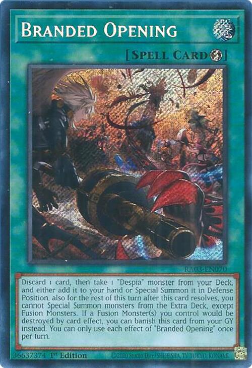 Branded Opening (Secret Rare) [RA03-EN070] Secret Rare | Rock City Comics