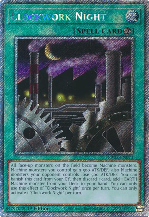 Clockwork Night (Platinum Secret Rare) [RA03-EN071] Platinum Secret Rare | Rock City Comics