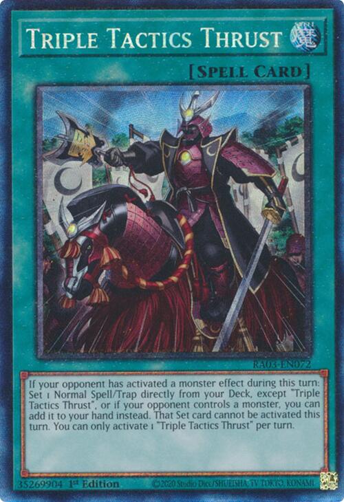 Triple Tactics Thrust (CR) [RA03-EN072] Prismatic Collector's Rare | Rock City Comics