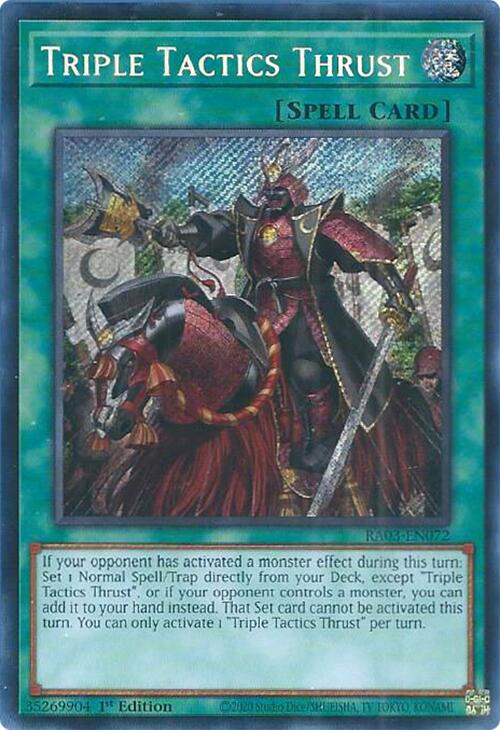 Triple Tactics Thrust (Secret Rare) [RA03-EN072] Secret Rare | Rock City Comics