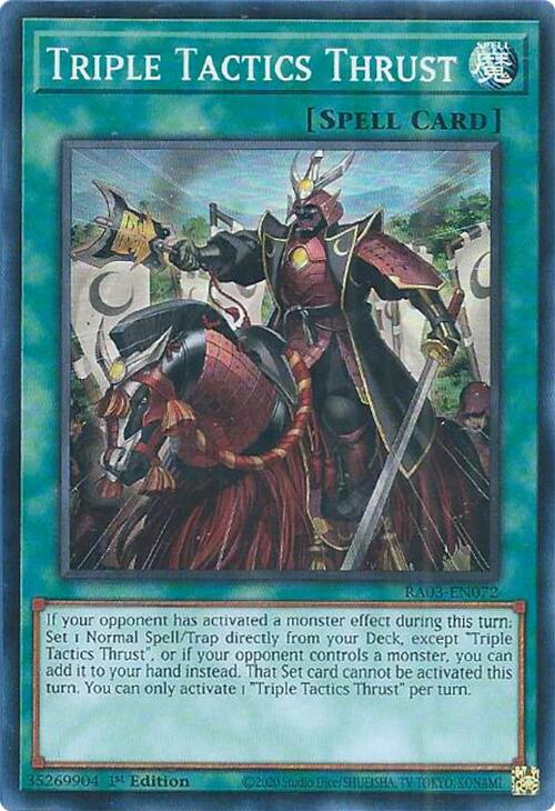 Triple Tactics Thrust [RA03-EN072] Super Rare | Rock City Comics