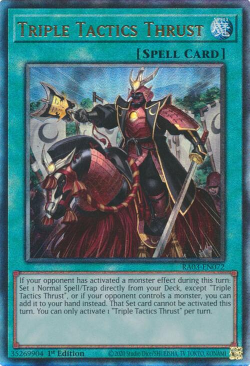 Triple Tactics Thrust (UTR) [RA03-EN072] Prismatic Ultimate Rare | Rock City Comics