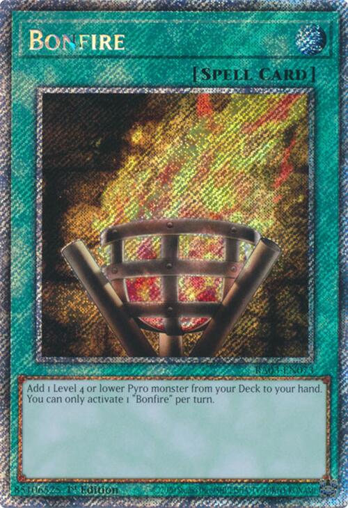 Bonfire (Platinum Secret Rare) [RA03-EN073] Platinum Secret Rare | Rock City Comics