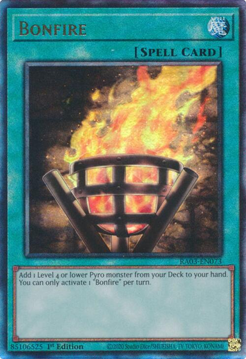 Bonfire (UTR) [RA03-EN073] Prismatic Ultimate Rare | Rock City Comics