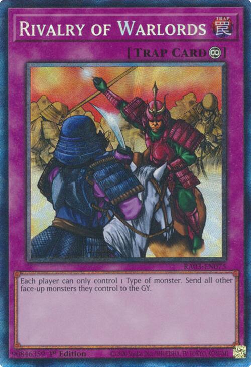Rivalry of Warlords (CR) [RA03-EN075] Prismatic Collector's Rare | Rock City Comics