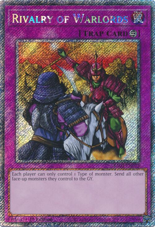 Rivalry of Warlords (Platinum Secret Rare) [RA03-EN075] Platinum Secret Rare | Rock City Comics