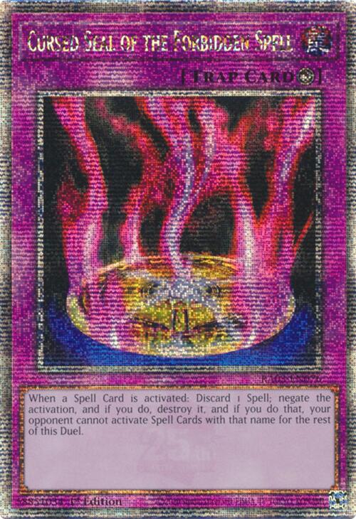 Cursed Seal of the Forbidden Spell (Quarter Century Secret Rare) [RA03-EN076] Quarter Century Secret Rare | Rock City Comics