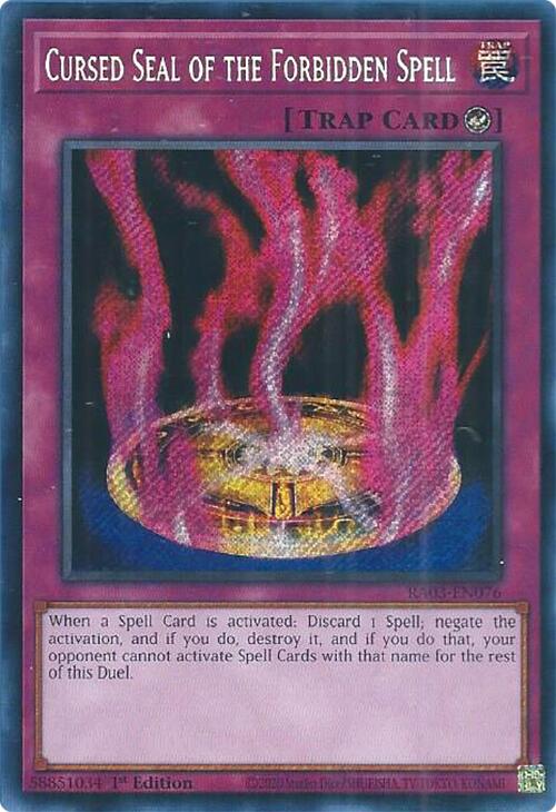 Cursed Seal of the Forbidden Spell (Secret Rare) [RA03-EN076] Secret Rare | Rock City Comics