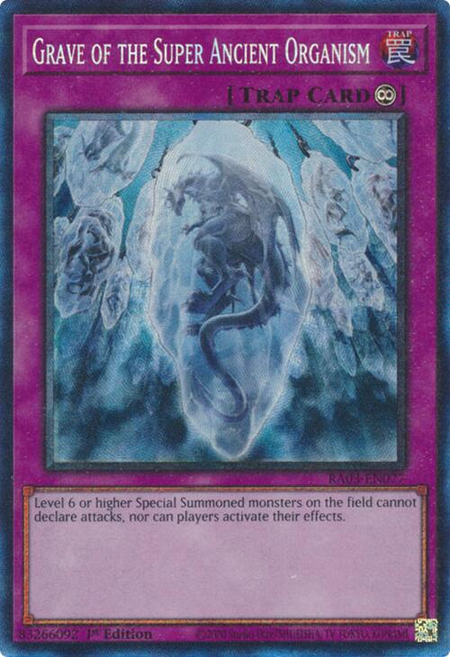 Grave of the Super Ancient Organism (CR) [RA03-EN077] Prismatic Collector's Rare | Rock City Comics