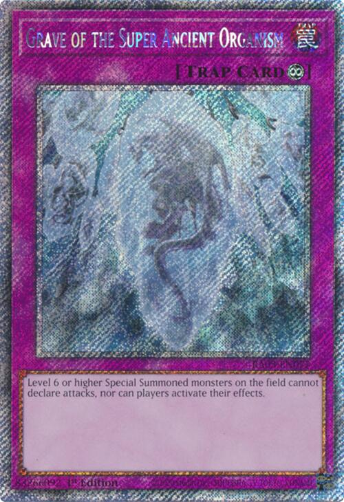 Grave of the Super Ancient Organism (Platinum Secret Rare) [RA03-EN077] Platinum Secret Rare | Rock City Comics