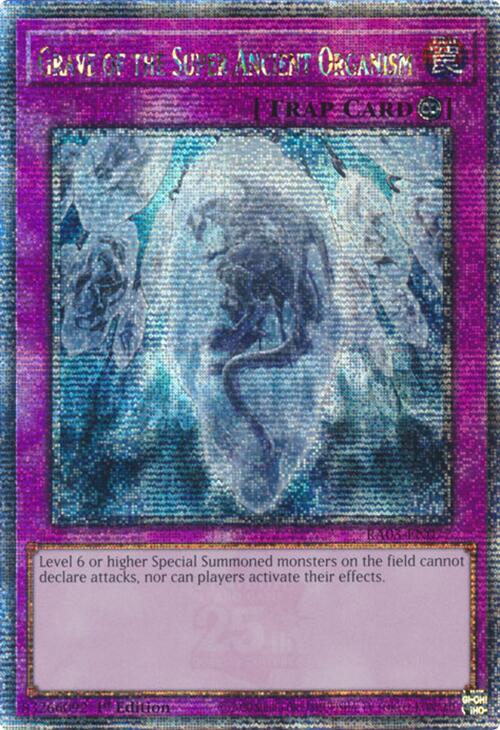 Grave of the Super Ancient Organism (Quarter Century Secret Rare) [RA03-EN077] Quarter Century Secret Rare | Rock City Comics
