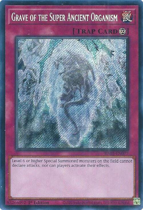 Grave of the Super Ancient Organism (Secret Rare) [RA03-EN077] Secret Rare | Rock City Comics