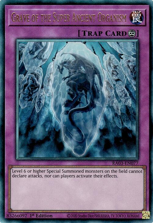 Grave of the Super Ancient Organism (UTR) [RA03-EN077] Prismatic Ultimate Rare | Rock City Comics