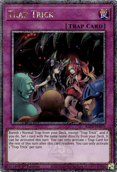 Trap Trick (Quarter Century Secret Rare) [RA03-EN078] Quarter Century Secret Rare | Rock City Comics