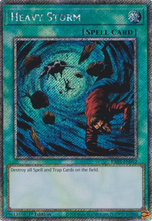 Heavy Storm (Platinum Secret Rare) [RA03-EN092] Platinum Secret Rare | Rock City Comics