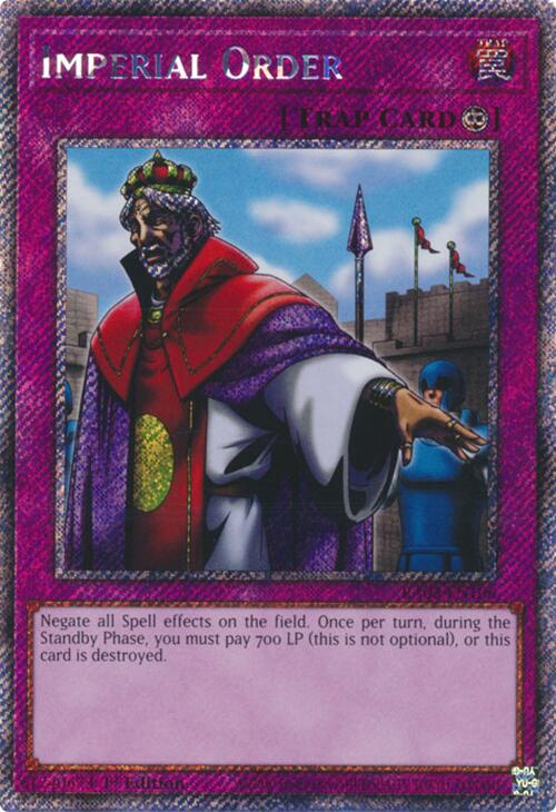 Imperial Order (Platinum Secret Rare) [RA03-EN106] Platinum Secret Rare | Rock City Comics