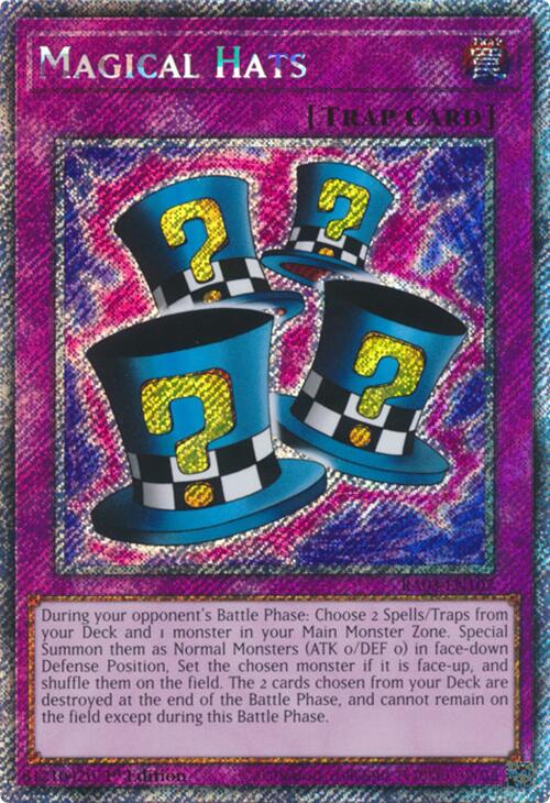 Magical Hats (Platinum Secret Rare) [RA03-EN107] Platinum Secret Rare | Rock City Comics