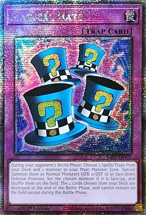 Magical Hats (Quarter Century Secret Rare) [RA03-EN107] Quarter Century Secret Rare | Rock City Comics