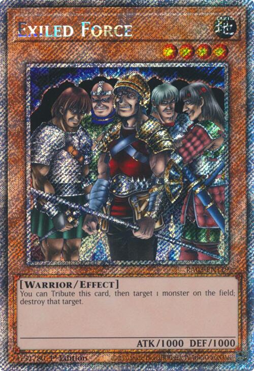 Exiled Force (Platinum Secret Rare) [RA03-EN119] Platinum Secret Rare | Rock City Comics