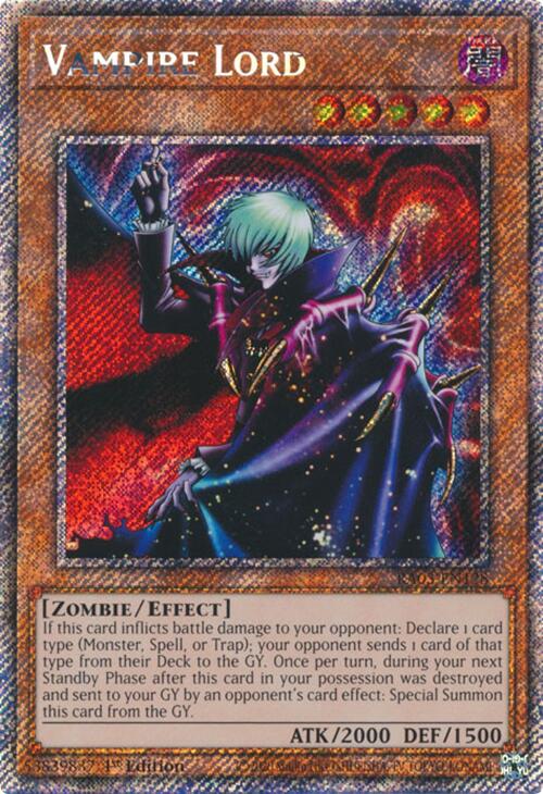 Vampire Lord (Platinum Secret Rare) [RA03-EN128] Platinum Secret Rare | Rock City Comics