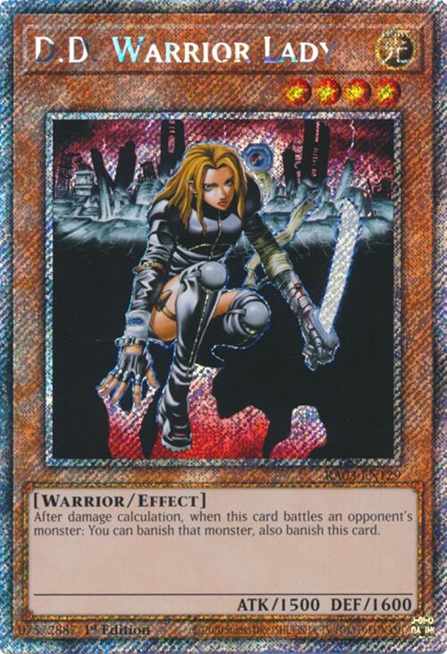 D.D. Warrior Lady (Platinum Secret Rare) [RA03-EN129] Platinum Secret Rare | Rock City Comics