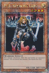 D.D. Warrior Lady (Quarter Century Secret Rare) [RA03-EN129] Quarter Century Secret Rare | Rock City Comics