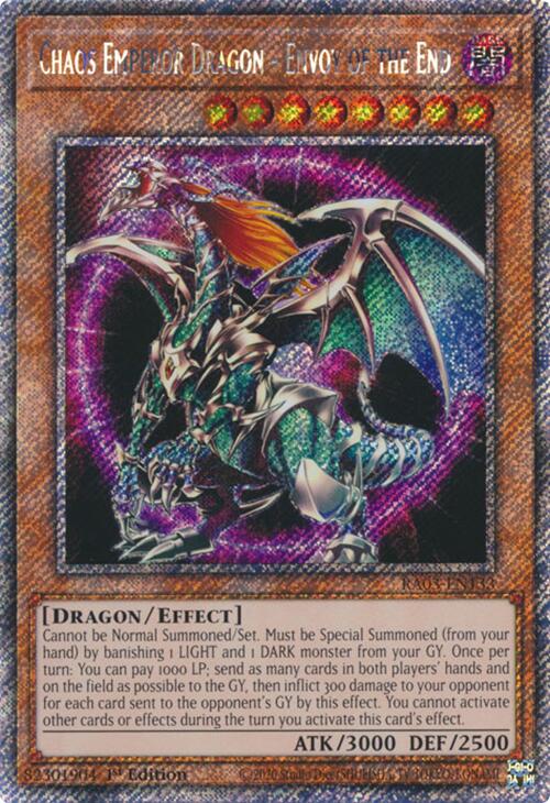 Chaos Emperor Dragon - Envoy of the End (Platinum Secret Rare) [RA03-EN133] Platinum Secret Rare | Rock City Comics