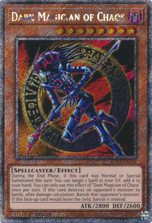 Dark Magician of Chaos (Platinum Secret Rare) [RA03-EN134] Platinum Secret Rare | Rock City Comics