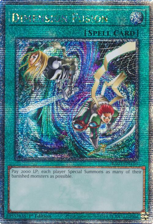 Dimension Fusion (Quarter Century Secret Rare) [RA03-EN136] Quarter Century Secret Rare | Rock City Comics