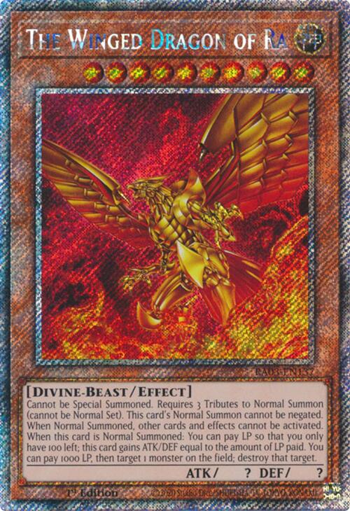 The Winged Dragon of Ra (Platinum Secret Rare) [RA03-EN137] Platinum Secret Rare | Rock City Comics