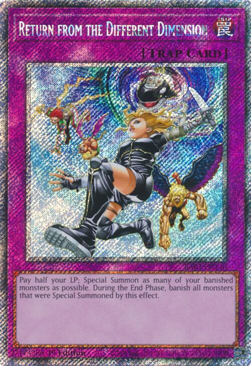 Return from the Different Dimension (Platinum Secret Rare) [RA03-EN140] Platinum Secret Rare | Rock City Comics