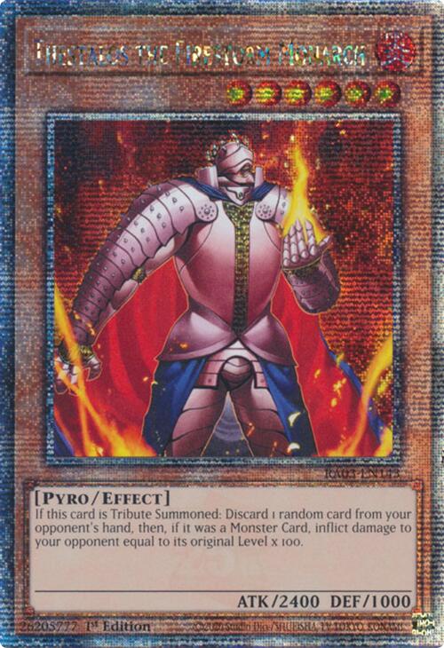 Thestalos the Firestorm Monarch (Quarter Century Secret Rare) [RA03-EN143] Quarter Century Secret Rare | Rock City Comics