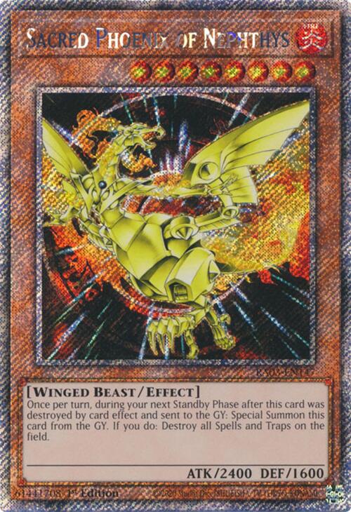 Sacred Phoenix of Nephthys (Platinum Secret Rare) [RA03-EN147] Platinum Secret Rare | Rock City Comics