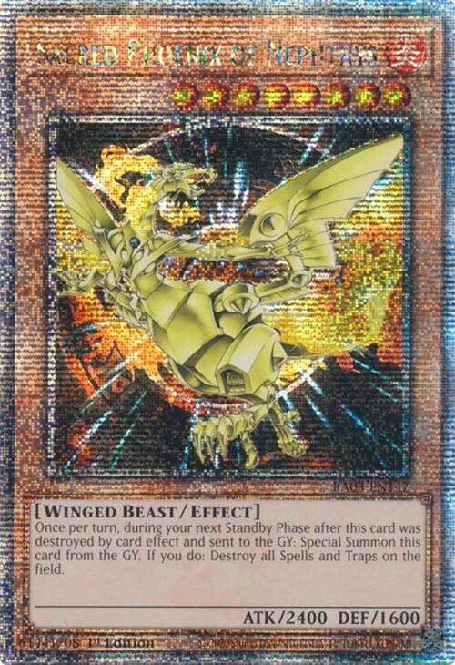 Sacred Phoenix of Nephthys (Quarter Century Secret Rare) [RA03-EN147] Quarter Century Secret Rare | Rock City Comics