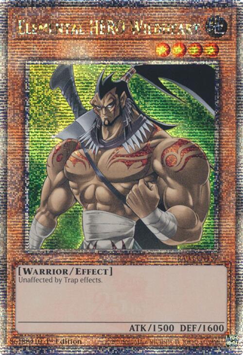 Elemental HERO Wildheart (Quarter Century Secret Rare) [RA03-EN157] Quarter Century Secret Rare | Rock City Comics
