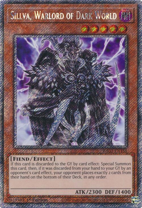 Sillva, Warlord of Dark World (Platinum Secret Rare) [RA03-EN158] Platinum Secret Rare | Rock City Comics