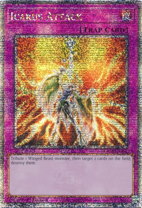 Icarus Attack (Quarter Century Secret Rare) [RA03-EN165] Quarter Century Secret Rare | Rock City Comics